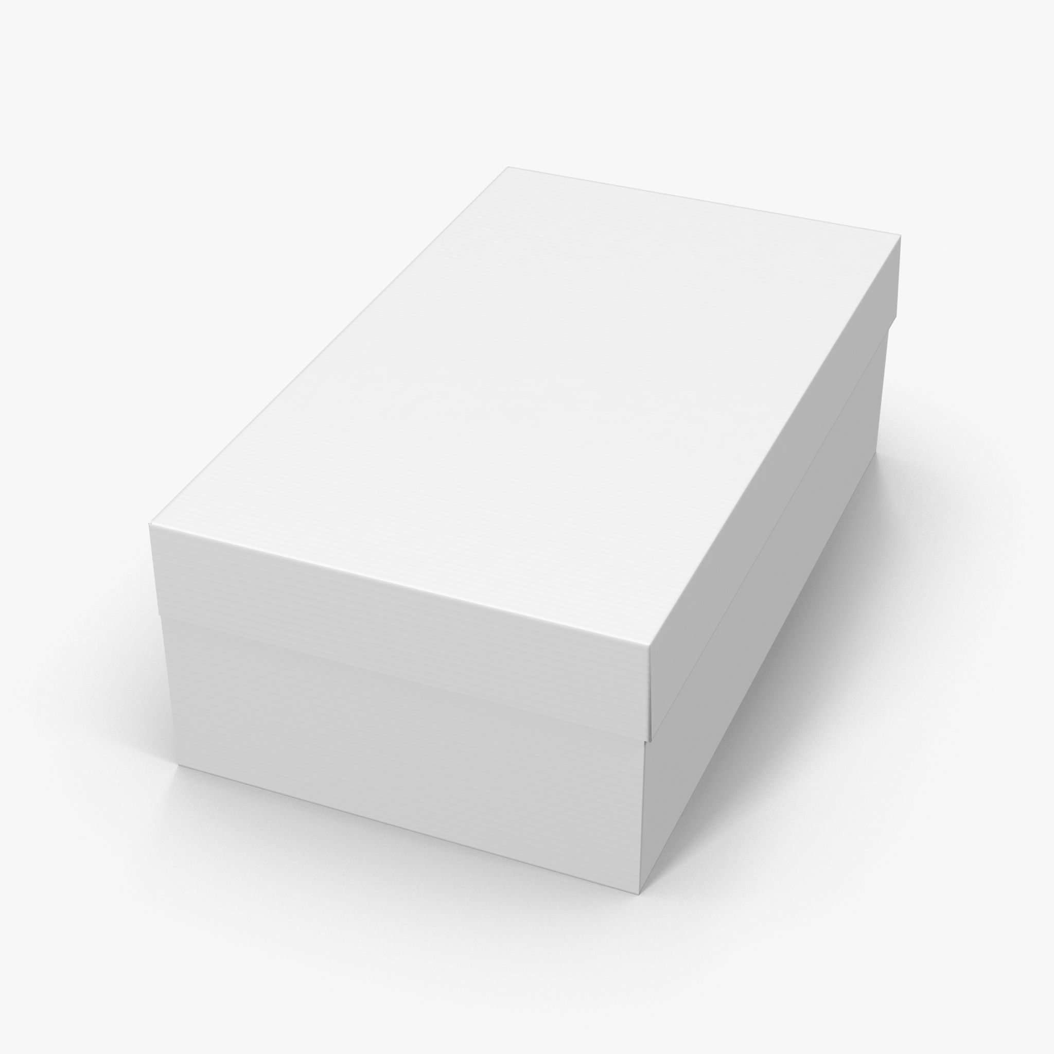 Cardboard Shoe Box Low-Poly Low-poly 3D model_10