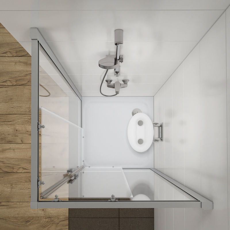 Corner shower cabins Ravak Rapier 3D model_3