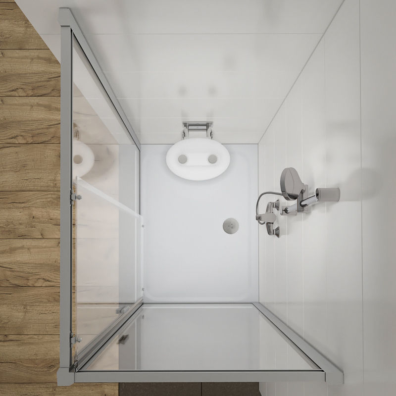 Corner shower cabins Ravak Rapier 3D model_6