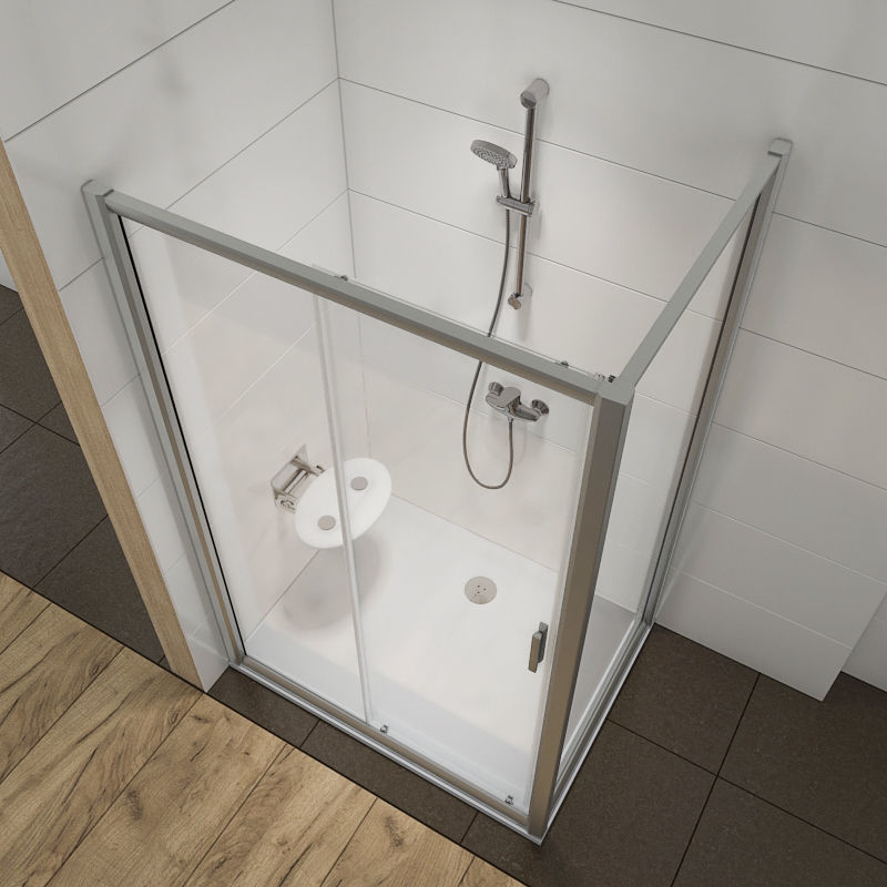 Corner shower cabins Ravak Rapier 3D model_5