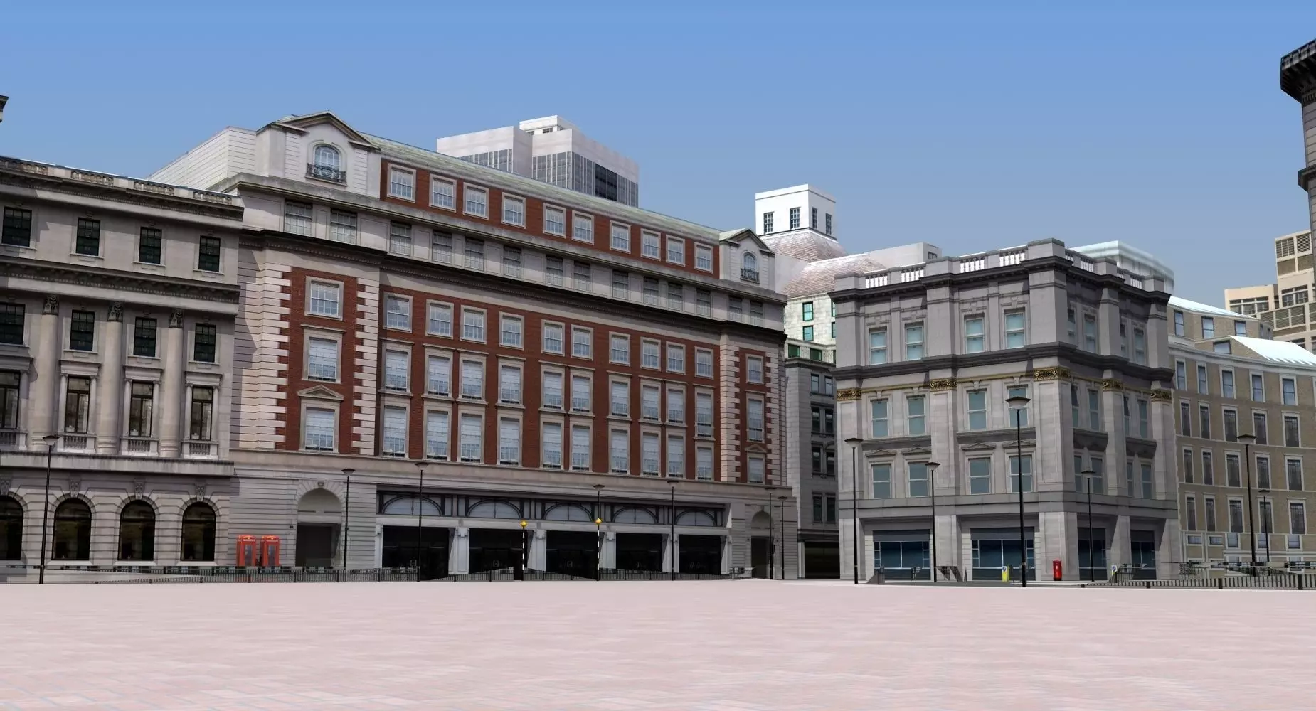 London Environment Low-poly 3D model