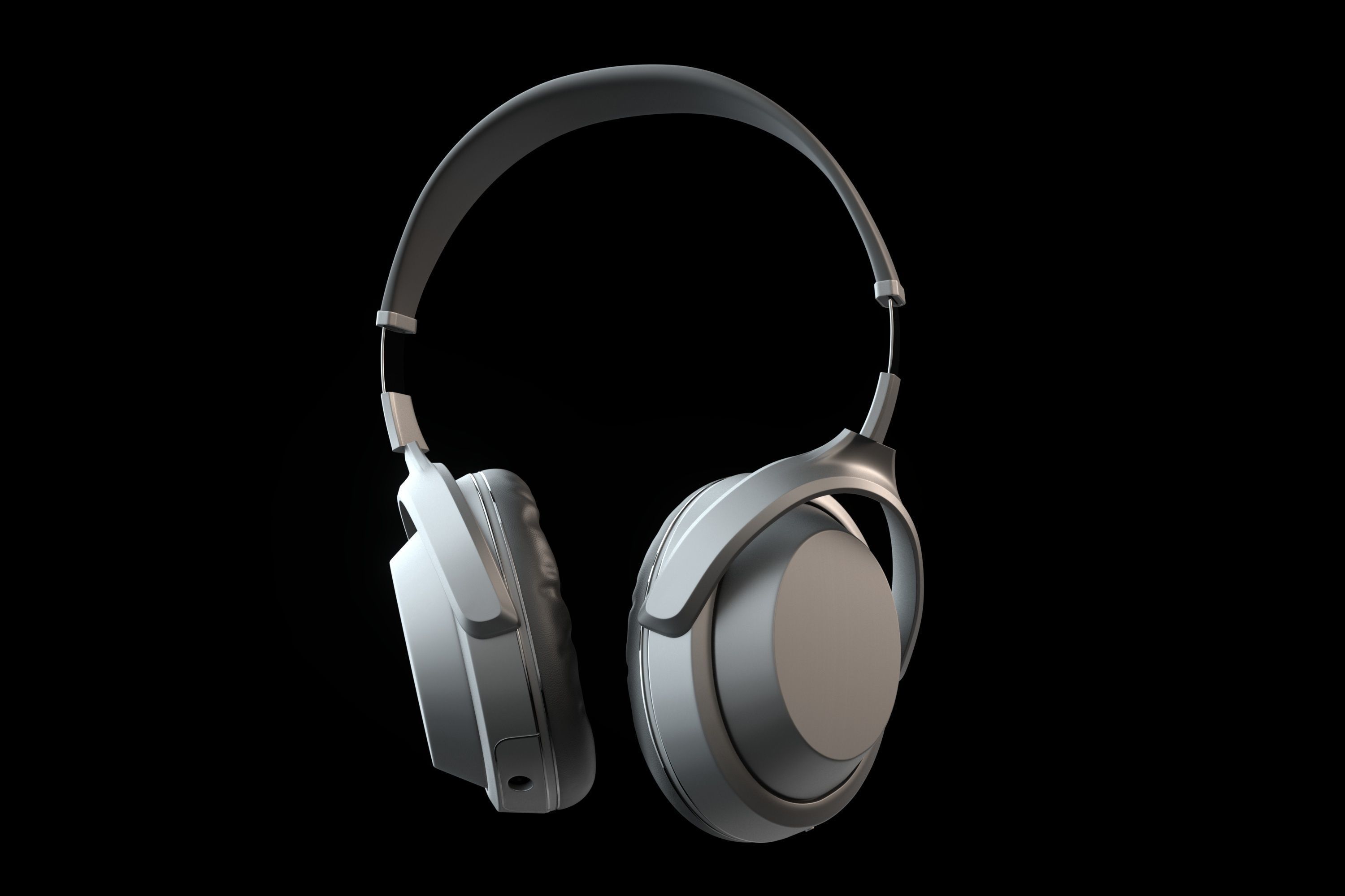 Headphones Concept - Animated - Original design  Low-poly 3D model_27