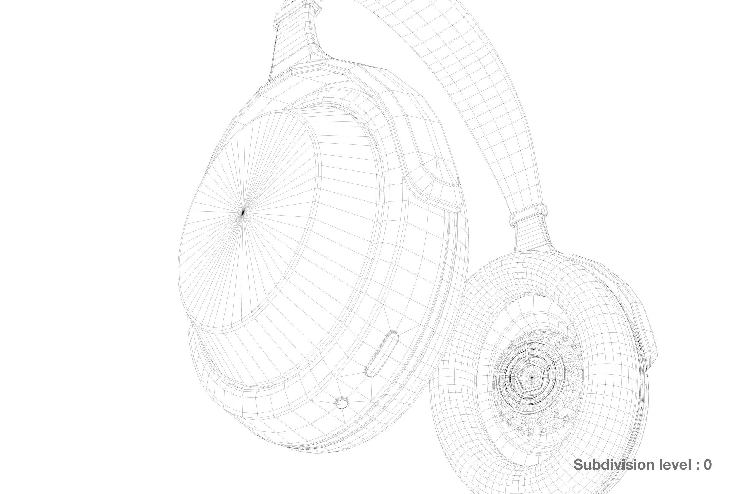 Headphones Concept - Animated - Original design  Low-poly 3D model_16