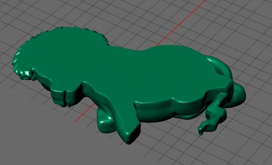 horse pendant 3D print model_9
