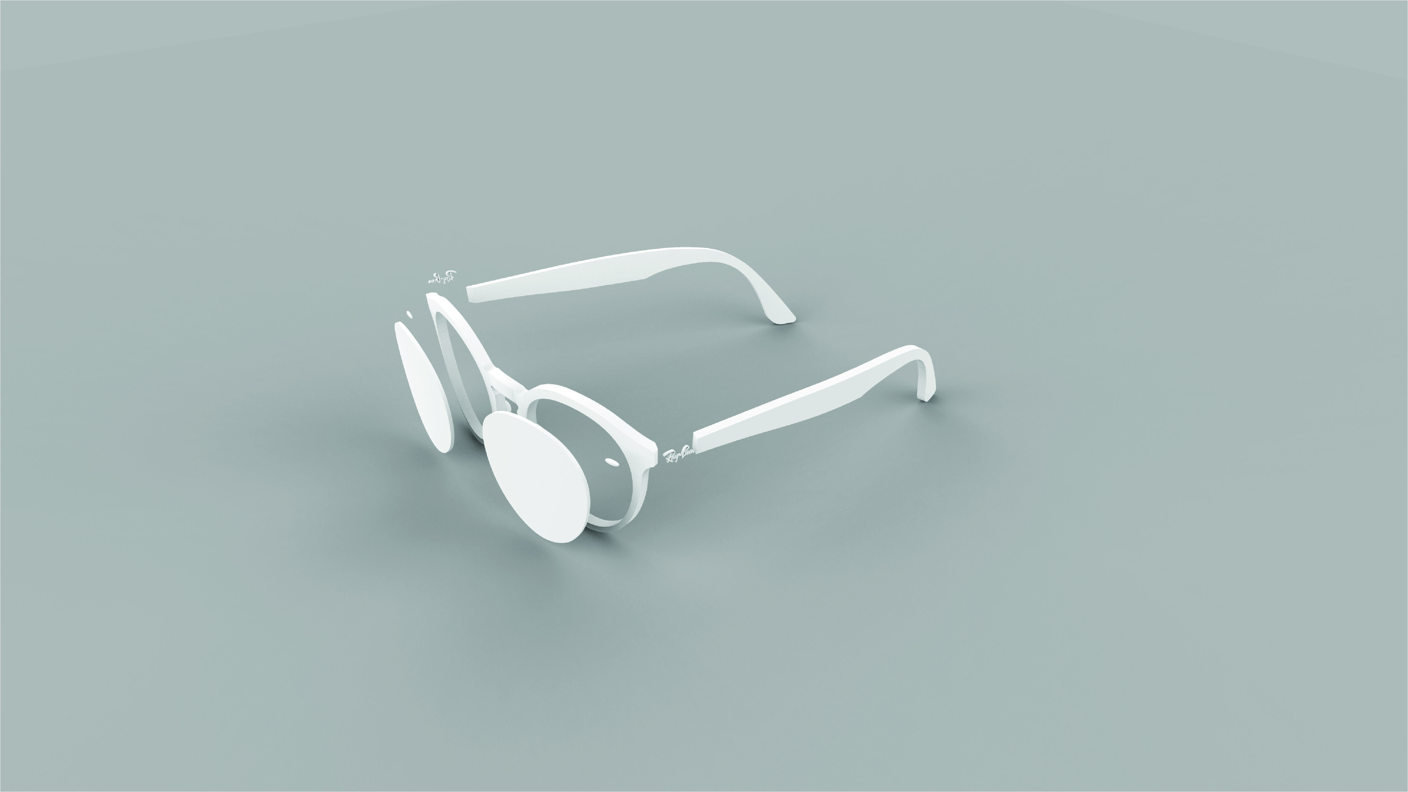 Ray-Ban Wayfarer sunglasses  3D model 3D model_1