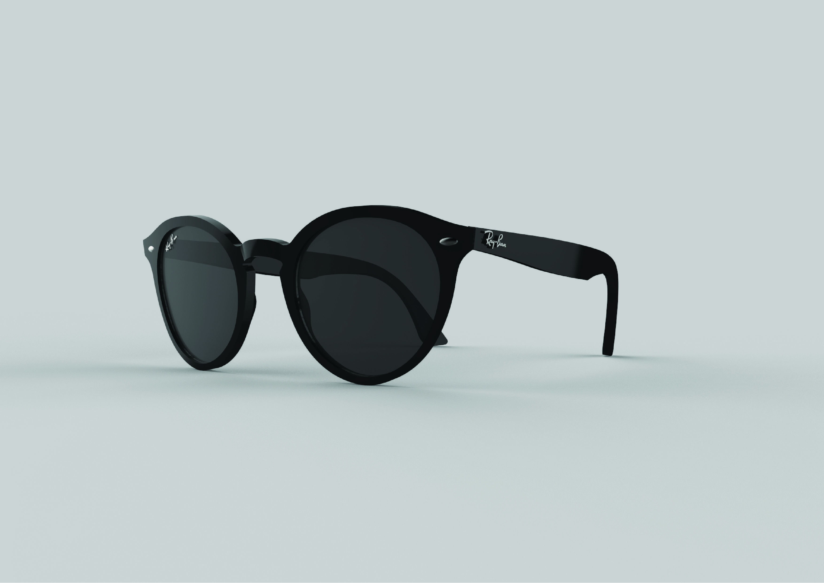 Ray-Ban Wayfarer sunglasses  3D model 3D model_2