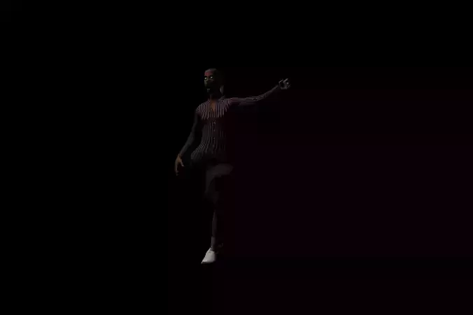 3d Female Character Low-poly 3D model