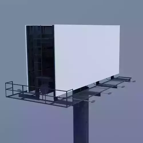 Two-Sided Billboard Low-poly 3D model