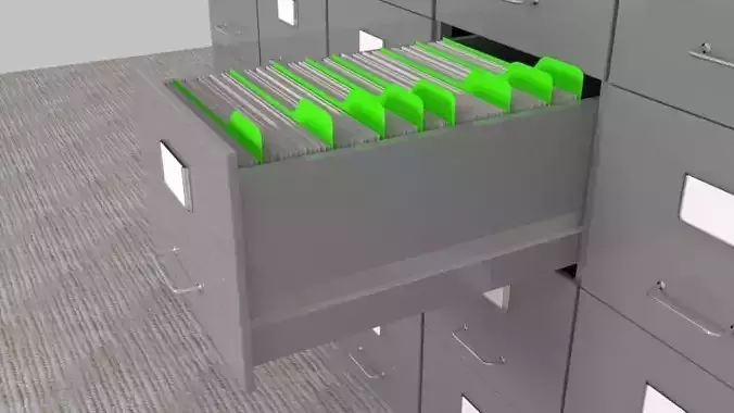 Filing Cabinet 3D model