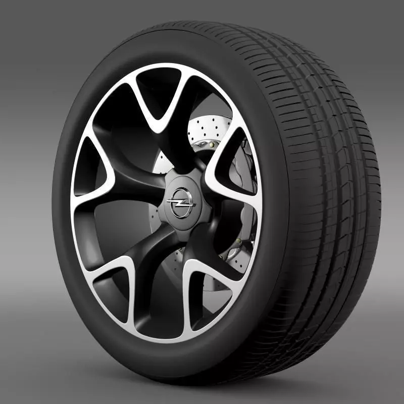 Opel Insignia OPC Concept wheel 3D model | CGTrader