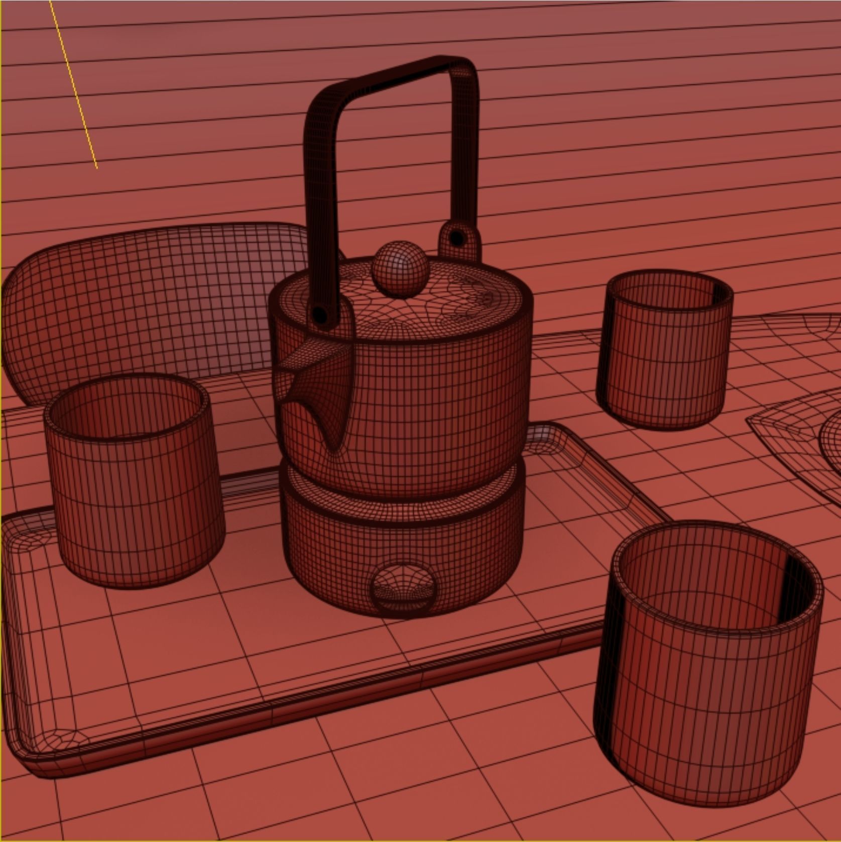 Proso Dining group set 3D model_6
