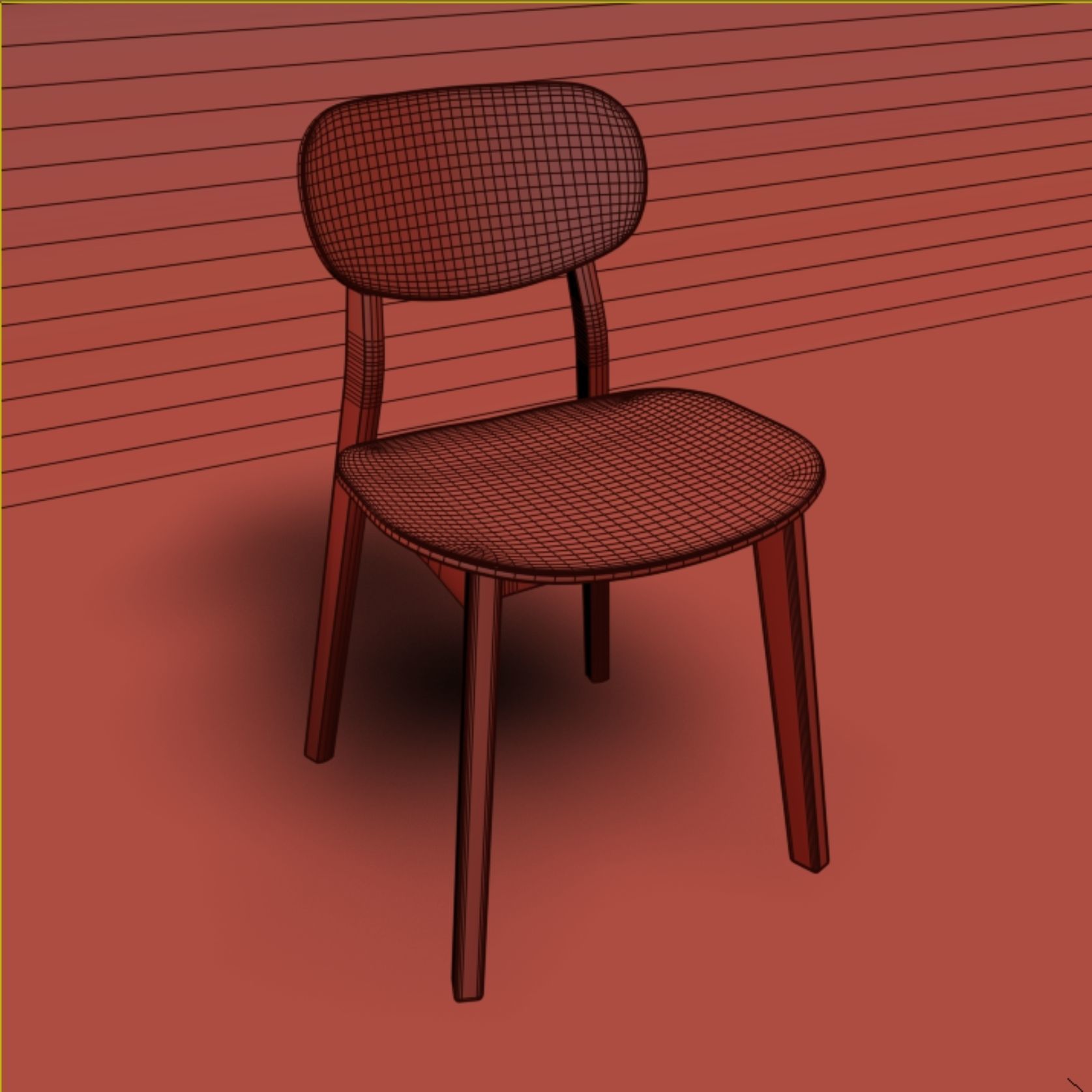 Proso Dining group set 3D model_8