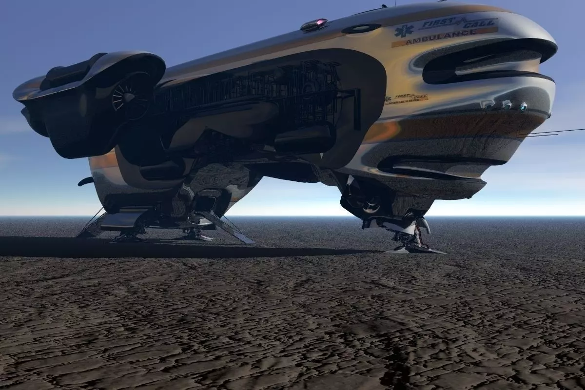 Colonial Emergency Medical Transport 3D model_0