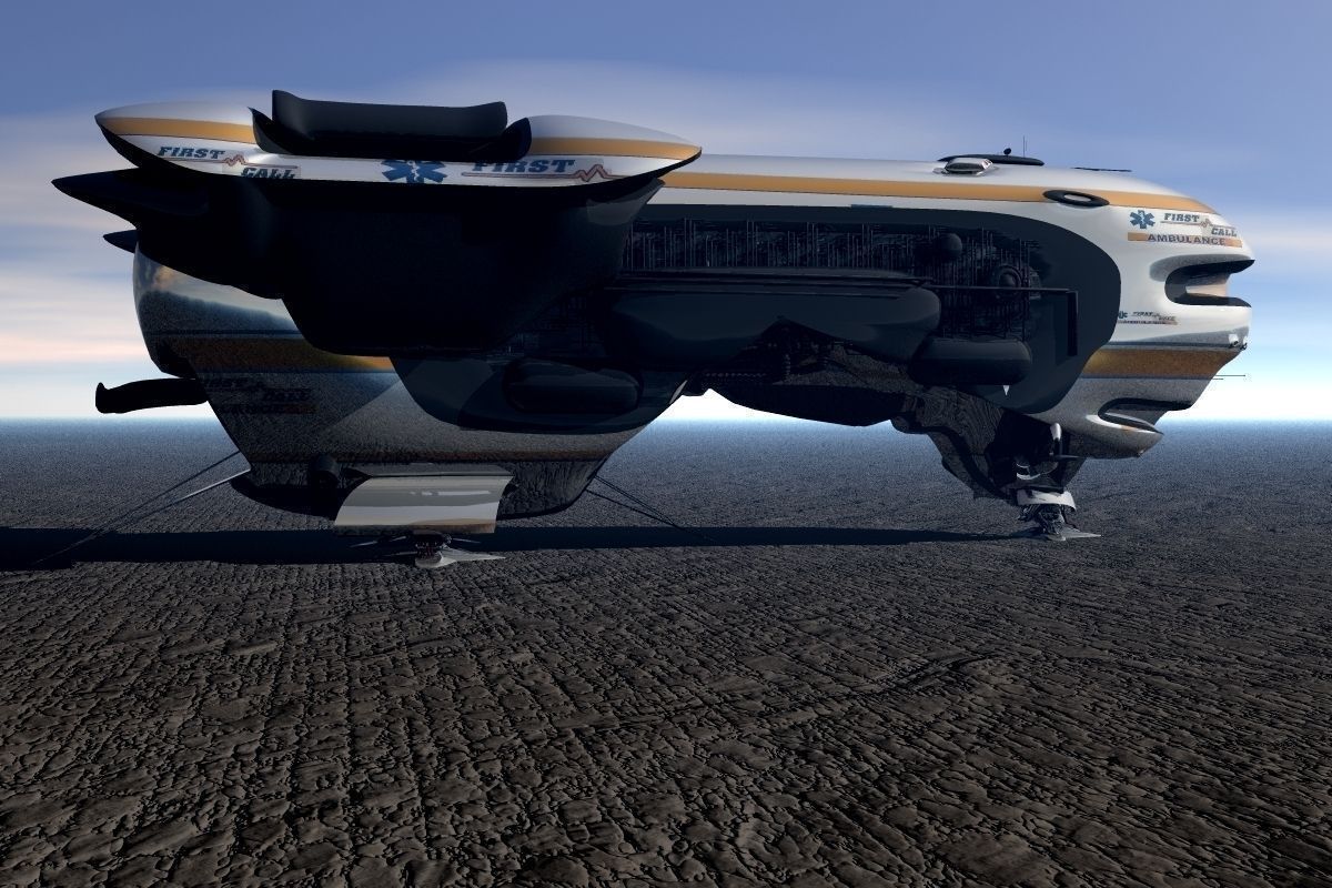 Colonial Emergency Medical Transport 3D model_1