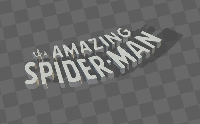 THE AMAZING SPIDERMAN LOGO 3d PRINTABLE 3D print model