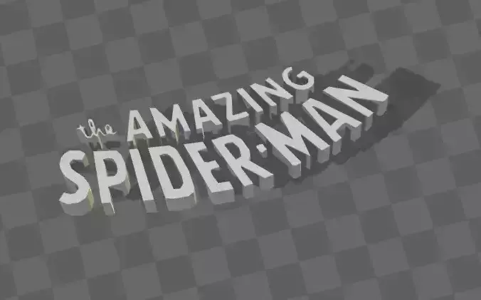 THE AMAZING SPIDERMAN LOGO 3d PRINTABLE