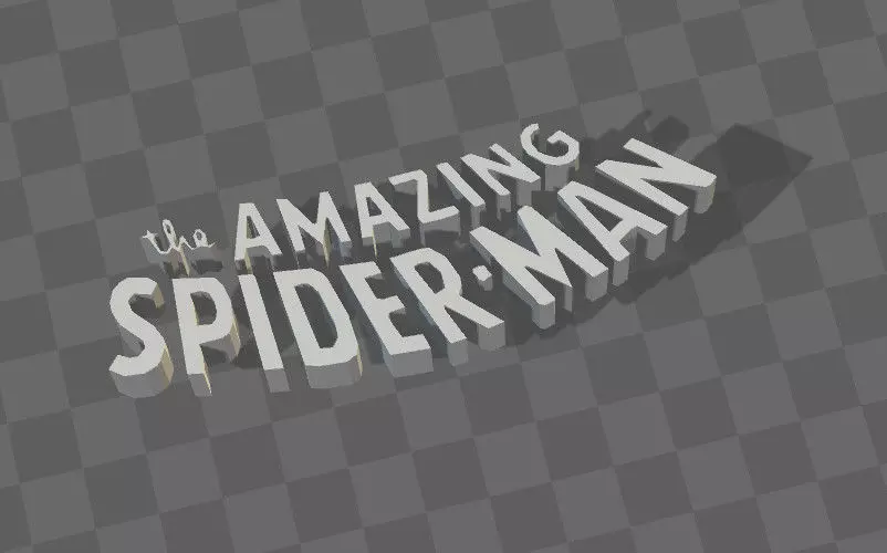 THE AMAZING SPIDERMAN LOGO 3d PRINTABLE 3D print model_0