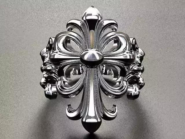 Lily cross ring 3D print model