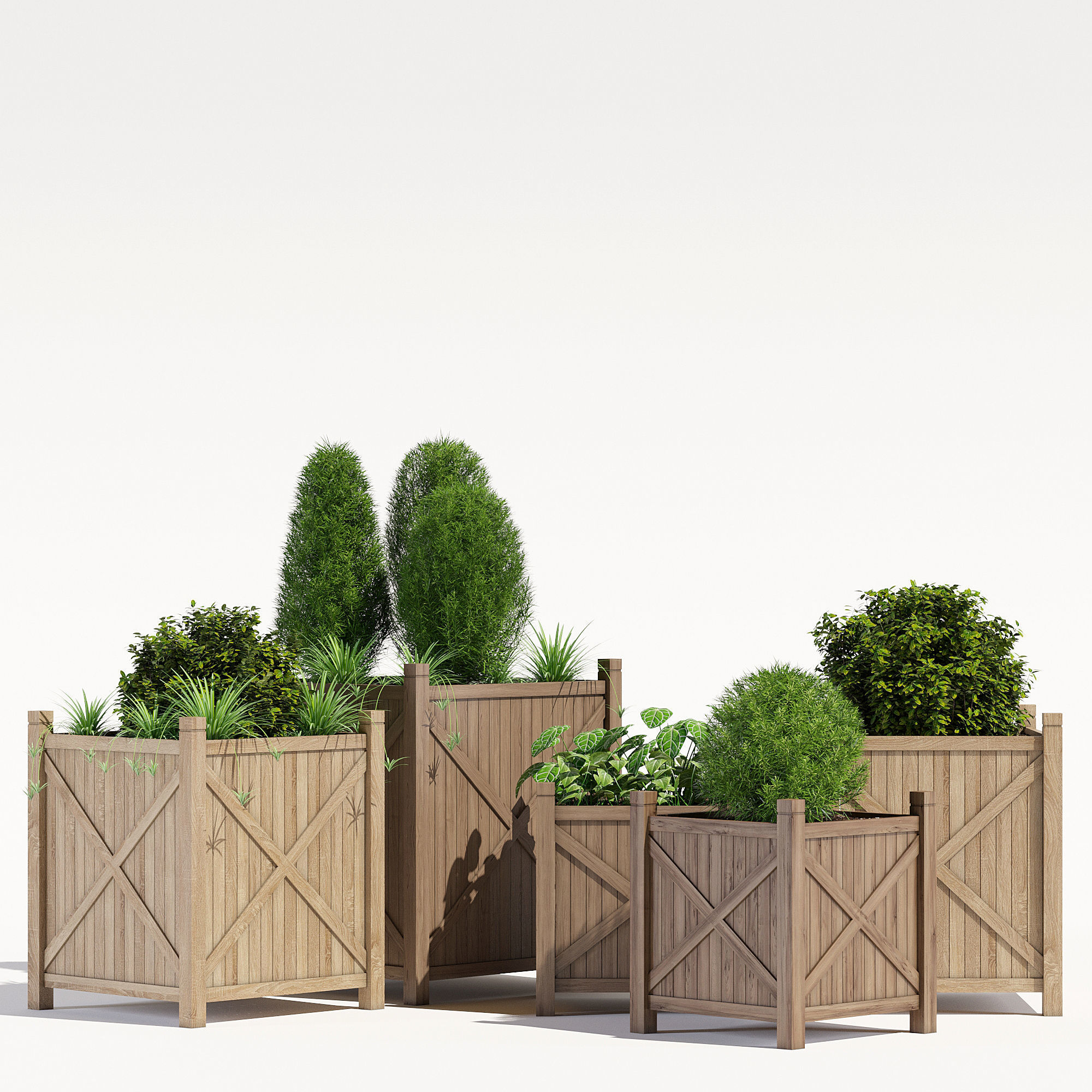 Porth cube planter 3D model_2