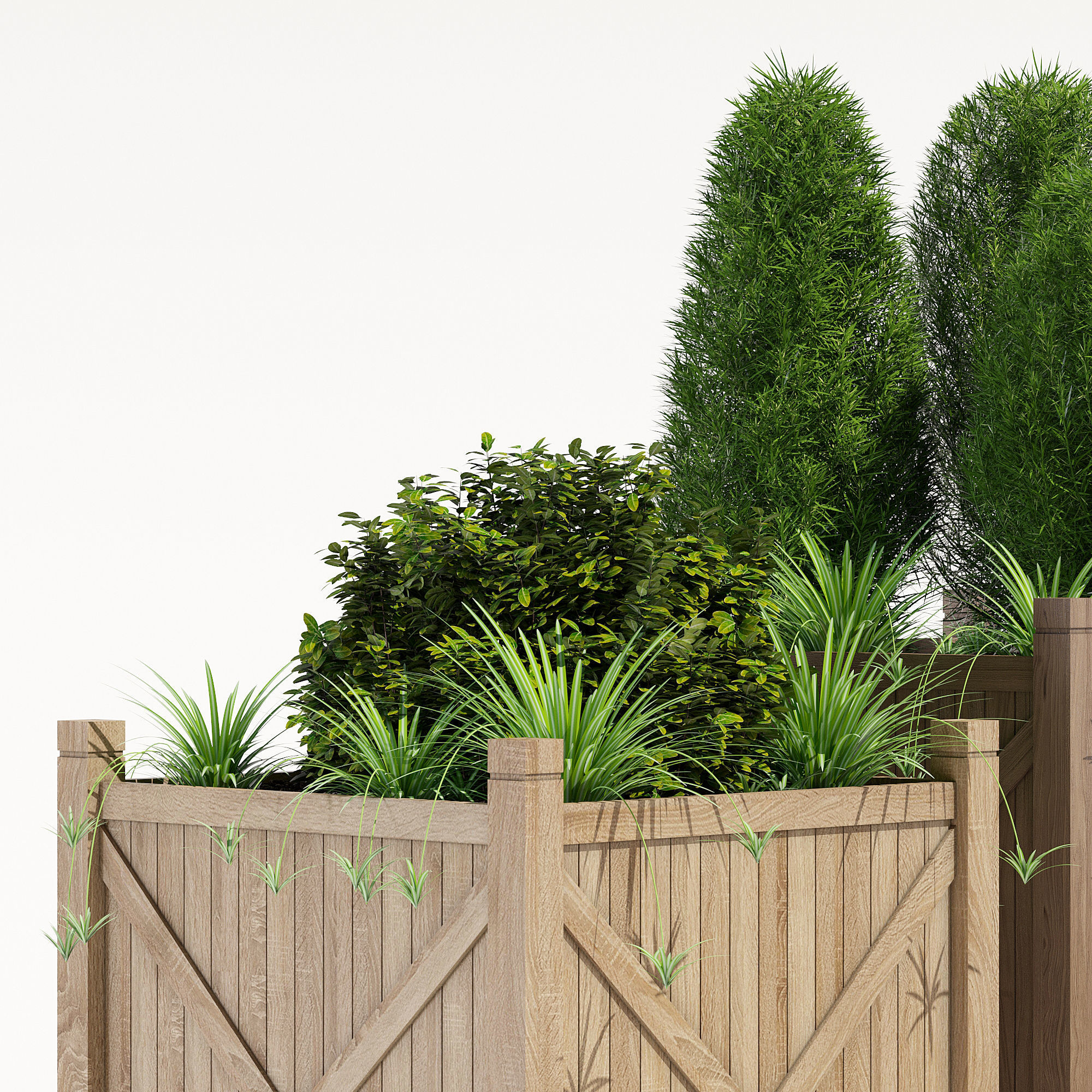 Porth cube planter 3D model_4