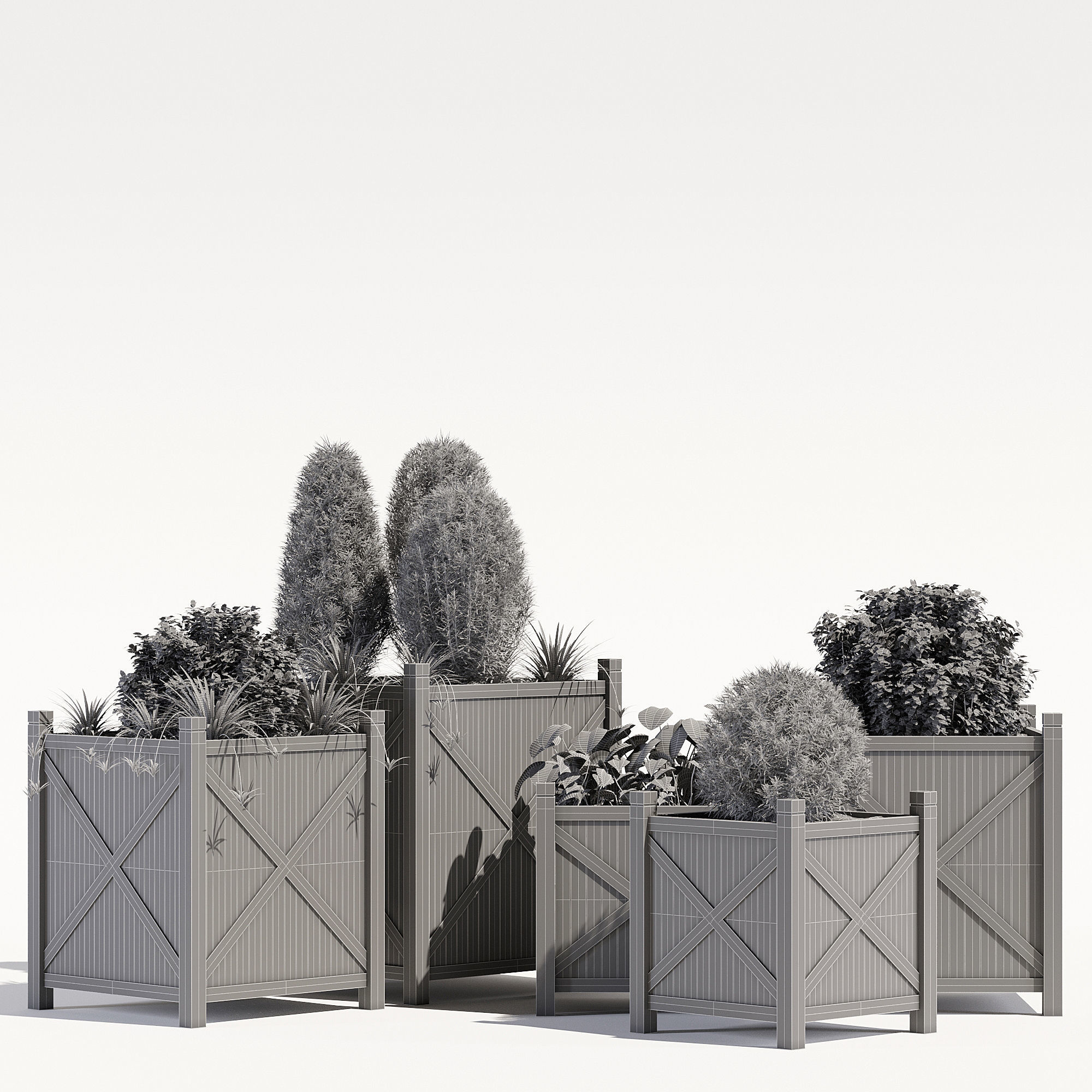 Porth cube planter 3D model_6