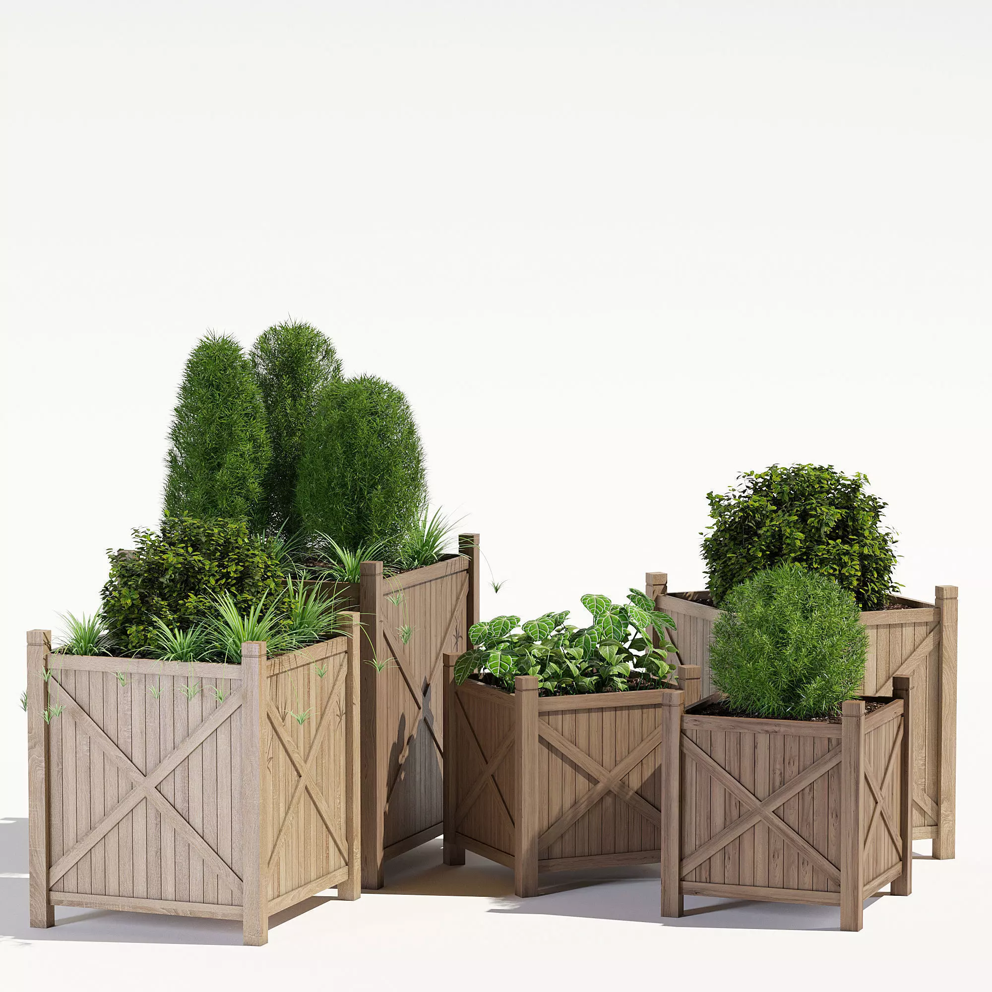 Porth cube planter 3D model_0