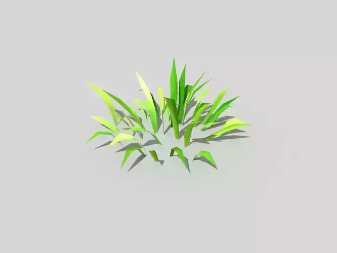 low poly forest grass