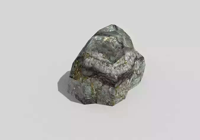 low poly forest rock 2