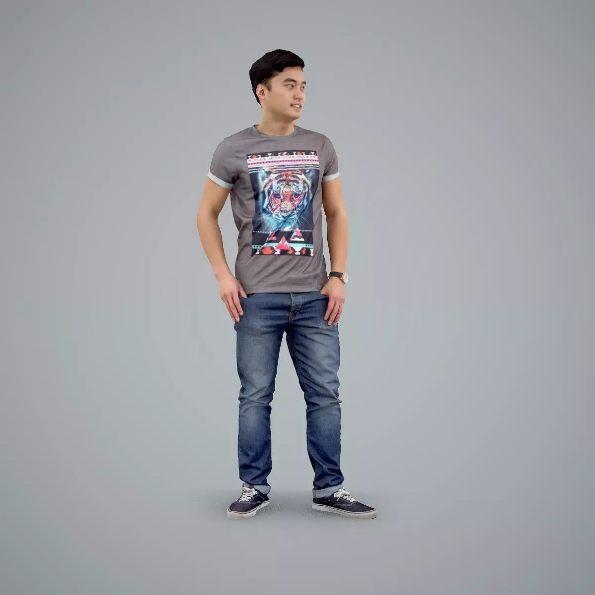 Ready-Posed 3D Business Humans MeMsS005HD2 3D model_0