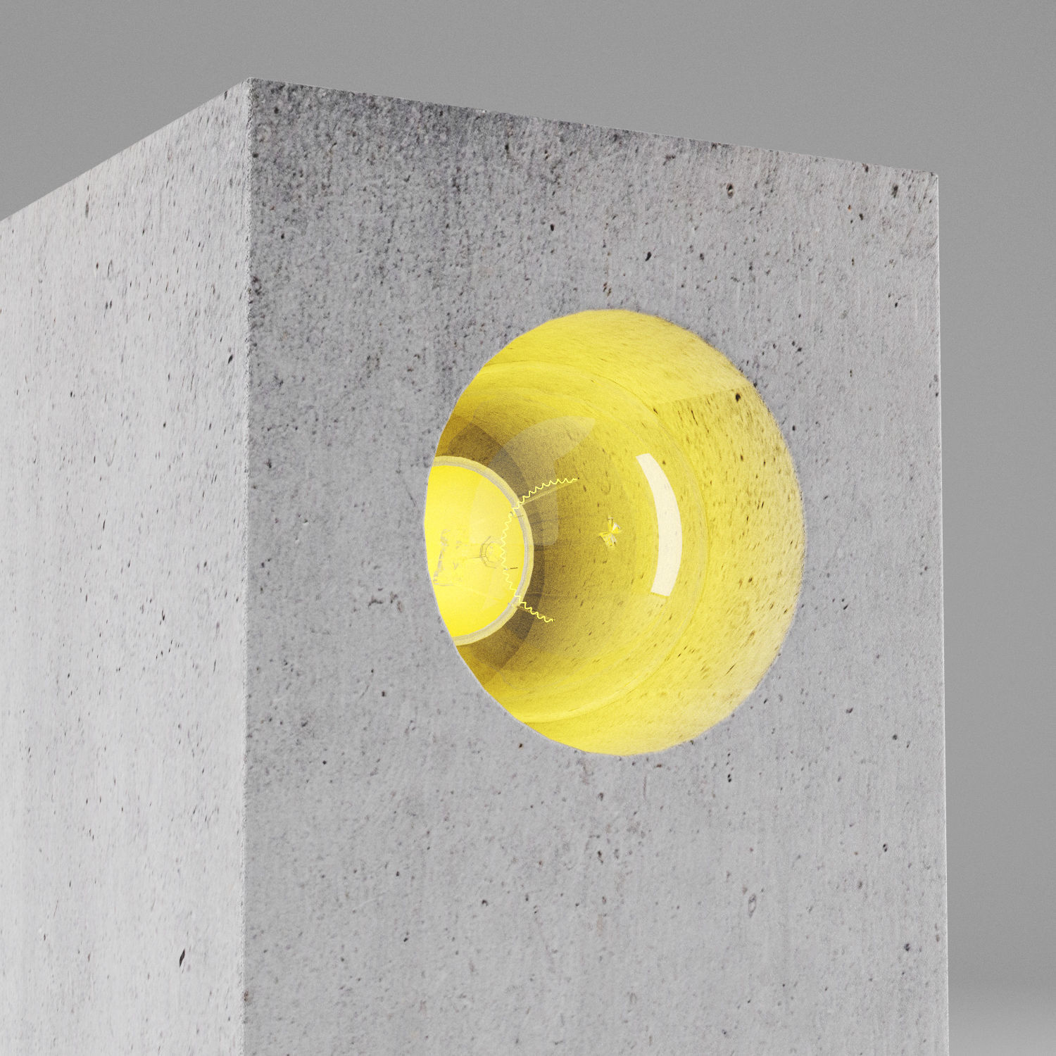 Concrete table light 2 3D model_4