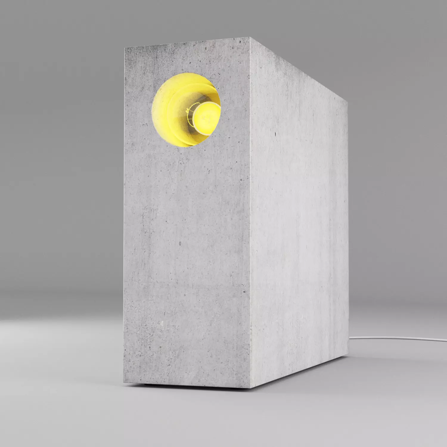 Concrete table light 2 3D model_0