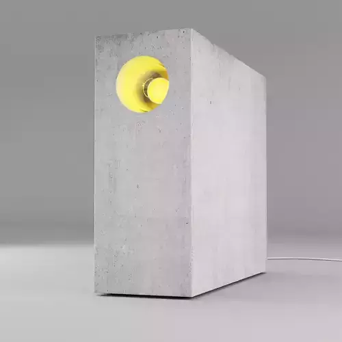 Concrete table light 2 3D model