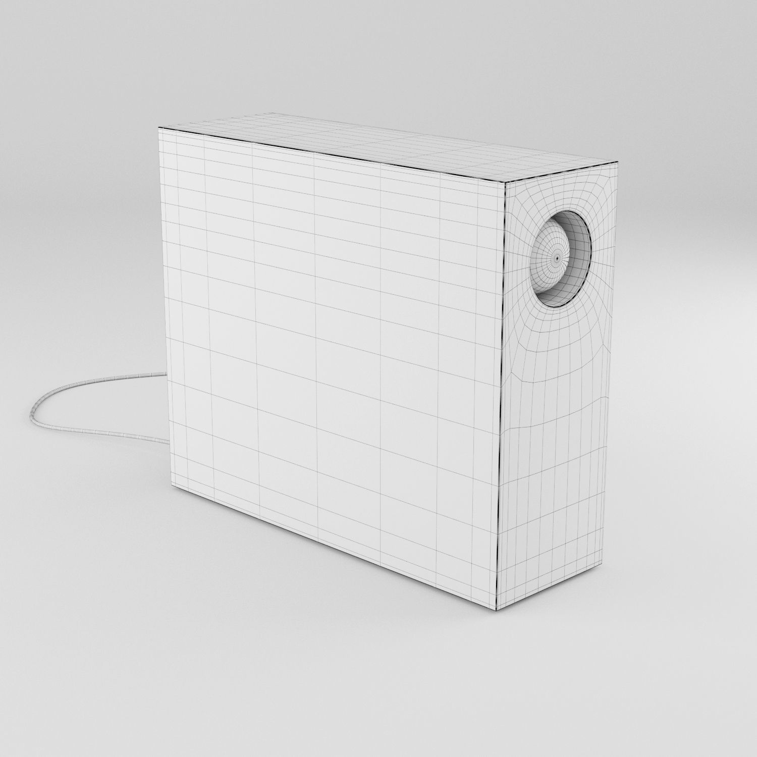 Concrete table light 2 3D model_3
