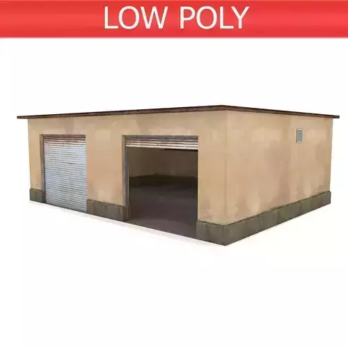 Car Garage - Low Poly