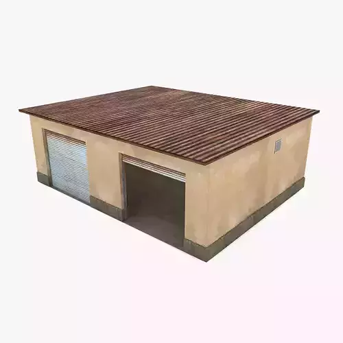 Car Garage - Low Poly Low-poly 3D model
