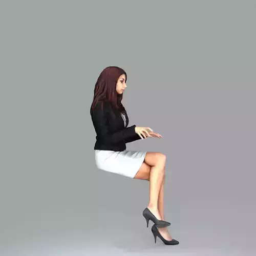Ready-Posed 3D Casual Humans MeMsS004HD2