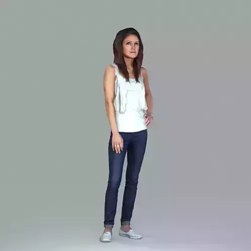Ready-Posed 3D Casual Humans MeMsS004HD2