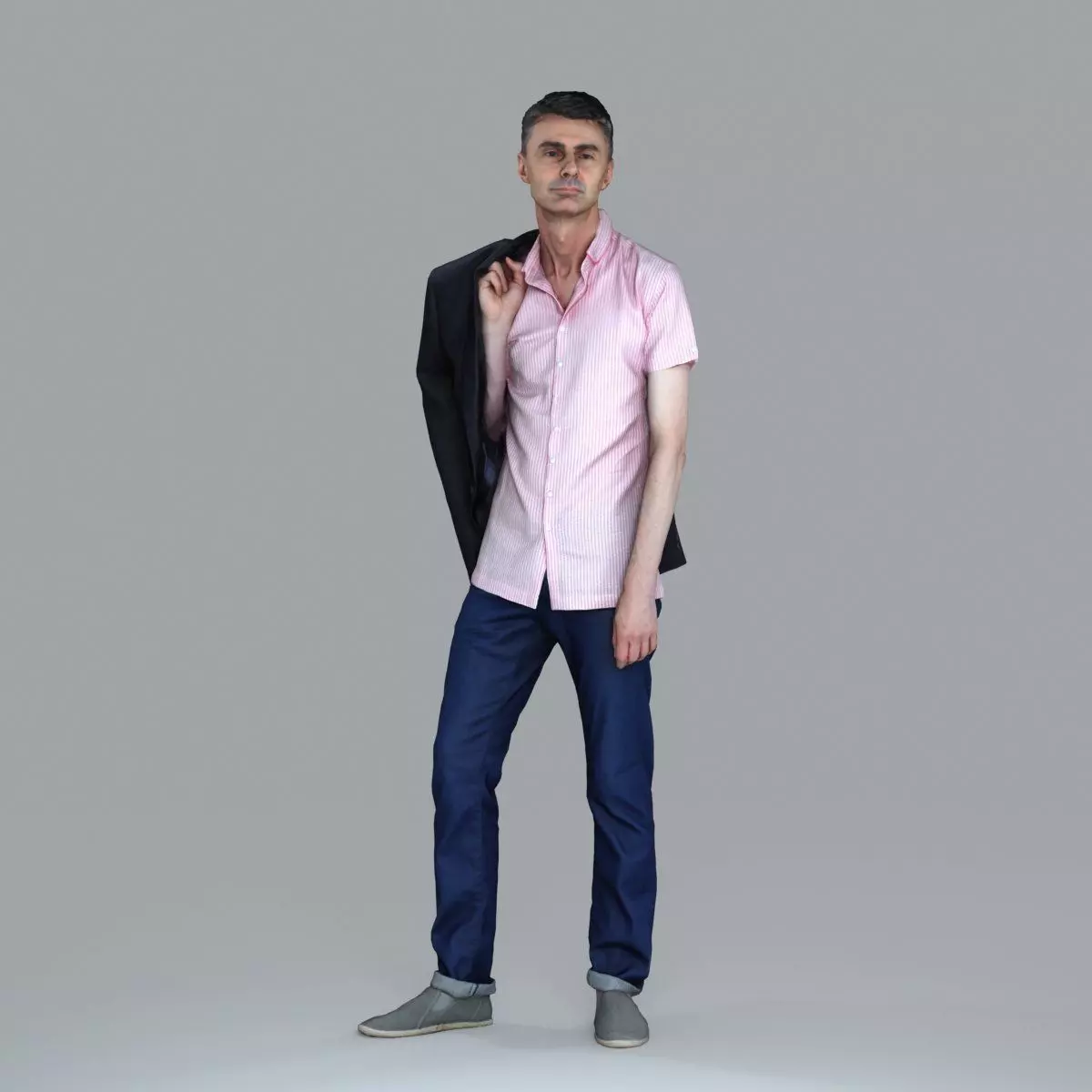 Ready-Posed 3D Casual Humans MeMsS004HD2 3D model_28