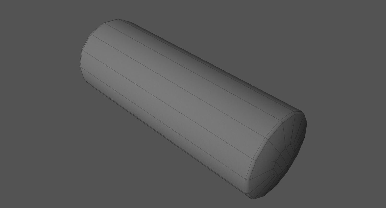 Gauze Bandage Roll Low-poly 3D model_7