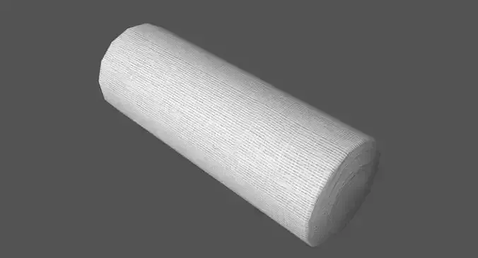 Gauze Bandage Roll Low-poly 3D model