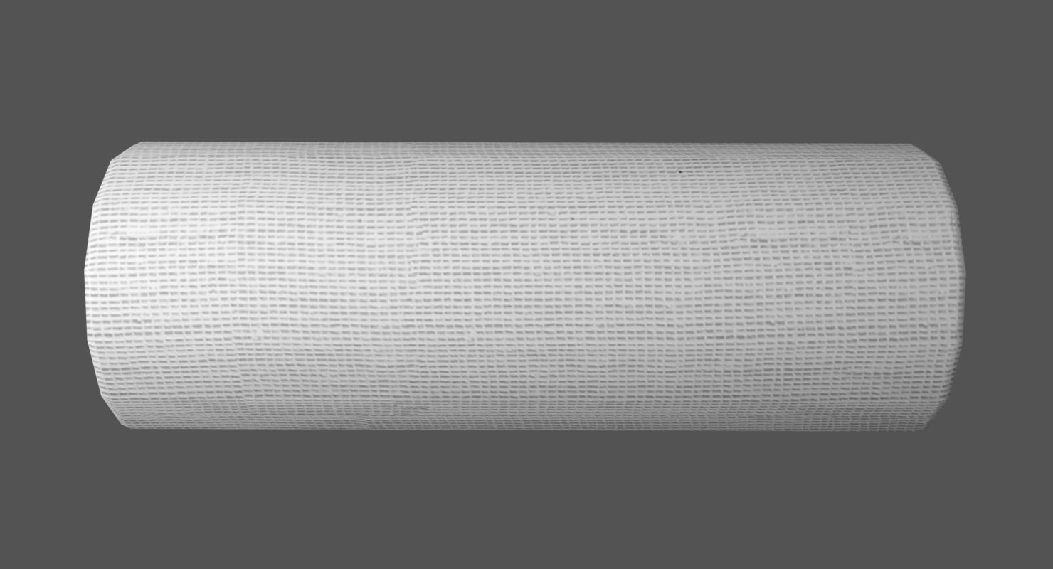 Gauze Bandage Roll Low-poly 3D model_5