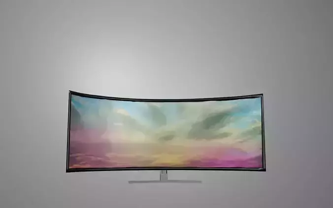 Curved TV 3D model