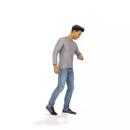 Ready-Posed 3D Casual Urban Humans MeMsS038HD2