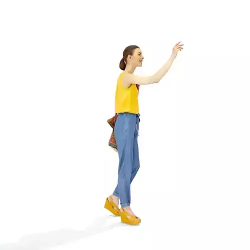 Ready-Posed 3D Summer Style Humans MeMsS030HD2 3D model