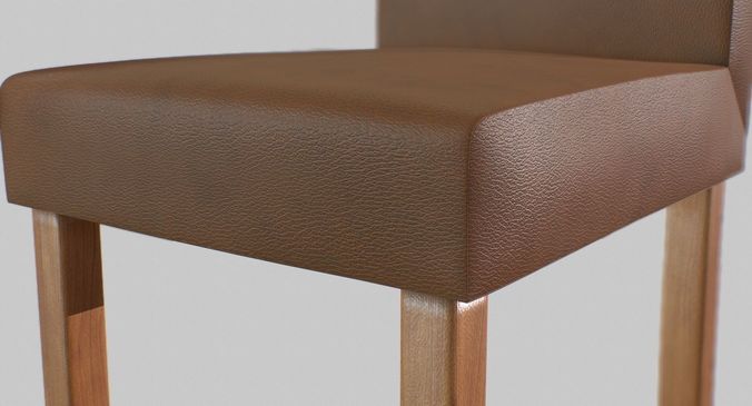 Leather Chair 3D model 4