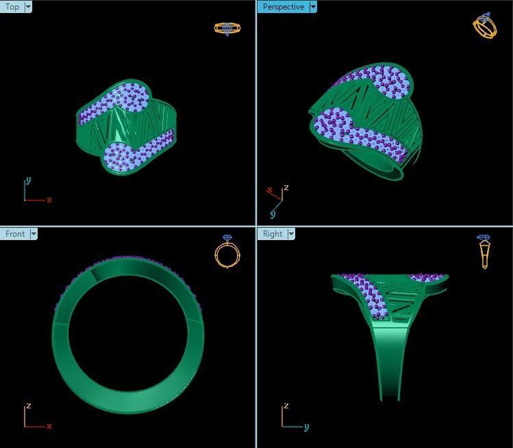 Ring T00821 3D print model_2