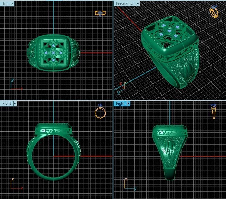 Ring T00829 3D print model_2