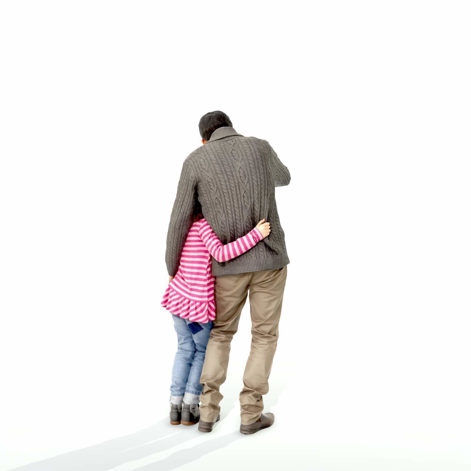 Ready-Posed 3D Parents with Kids MeMsS029HD2 3D model_29