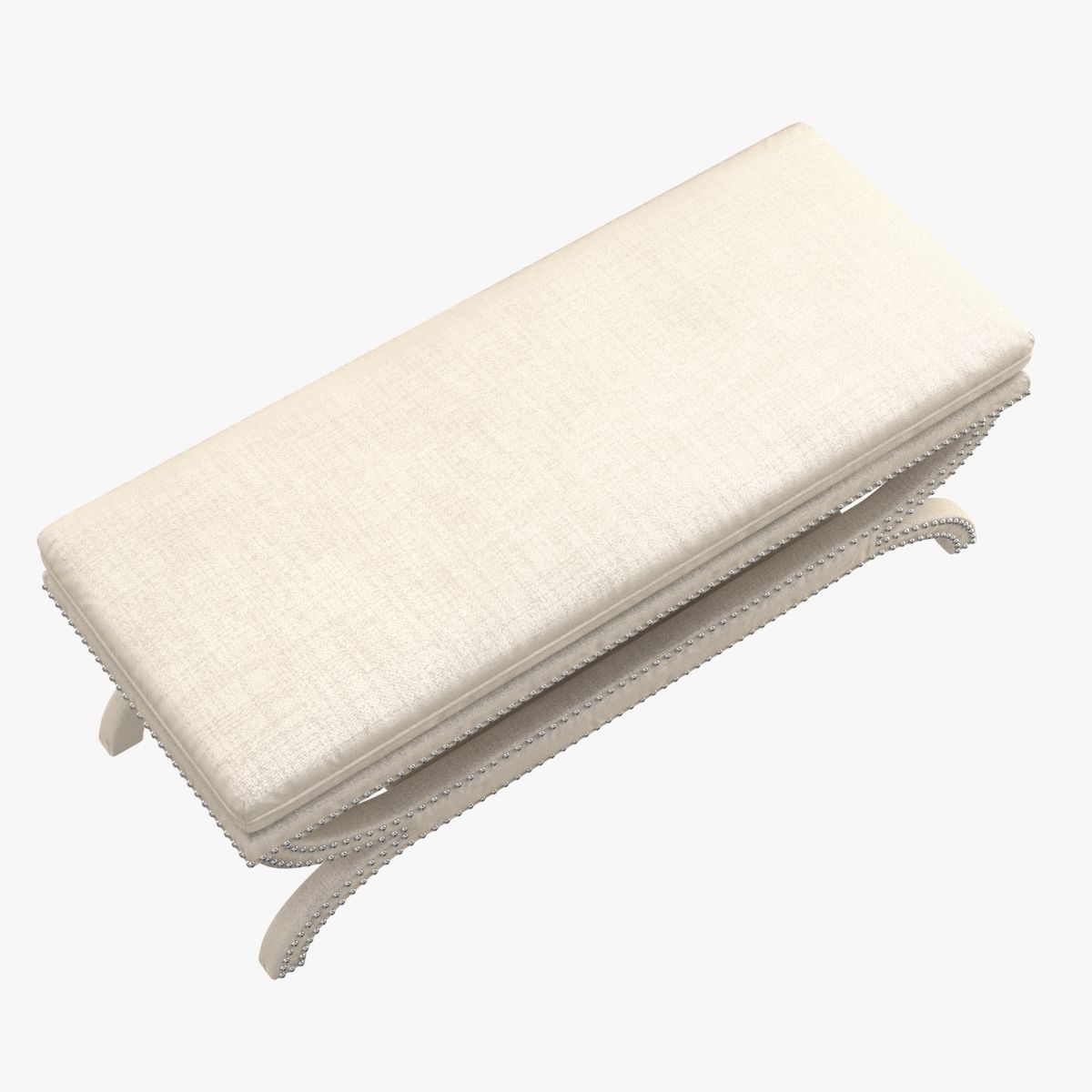 Coaster Fine Furniture fully upholstered bench 3D model_2