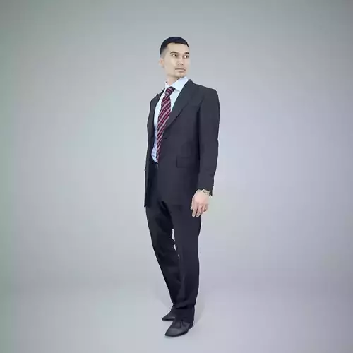Ready-Posed 3D Casual Business Humans MeMsS021HD2